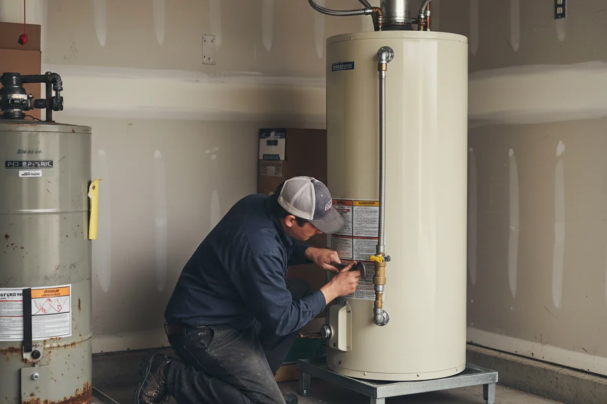 Water heater and shutoff valve replacement in Richburg