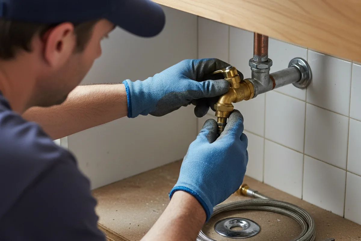 Shutoff valve and fitting work during Emergency Plumbing in Richburg